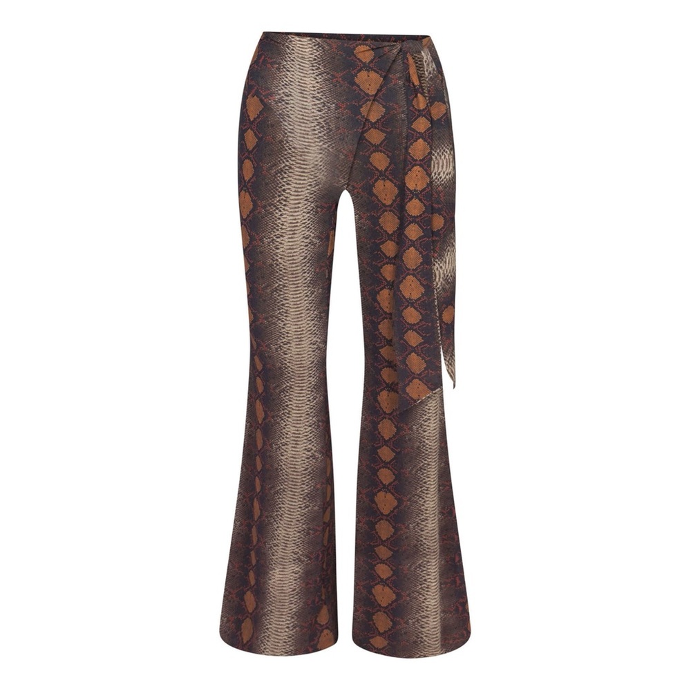 Skims snake print wrap pants